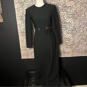 VTG 1980’s Long Black Dress